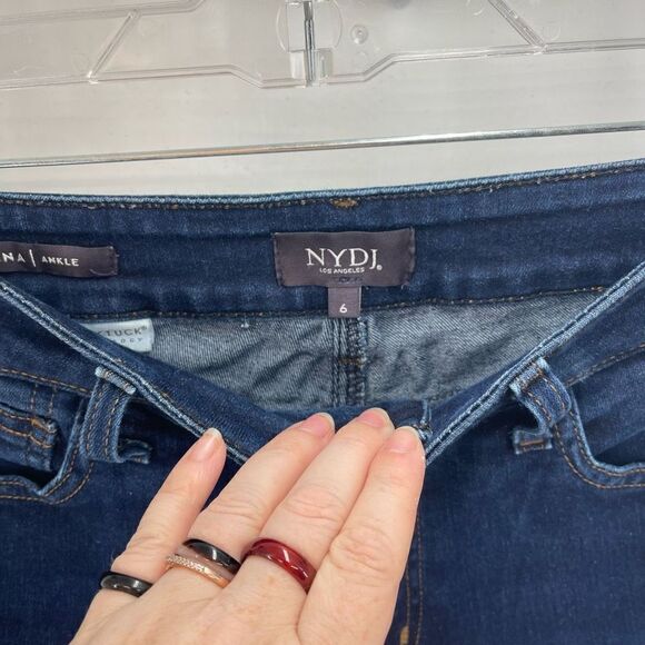 NYDJ Womens Alina Ankle Jeans Skinny Stretch Denim Medium Wash Blue Size 6 - Picture 10 of 14